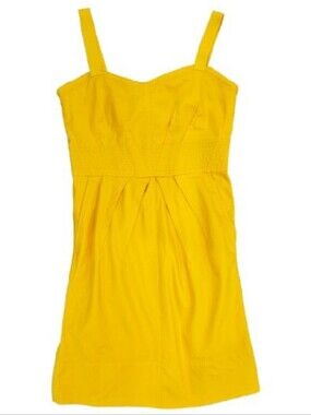 NWT Marc by Marc Jacobs Yellow Zip Back Mini Dress Size 4 Y2K Designer